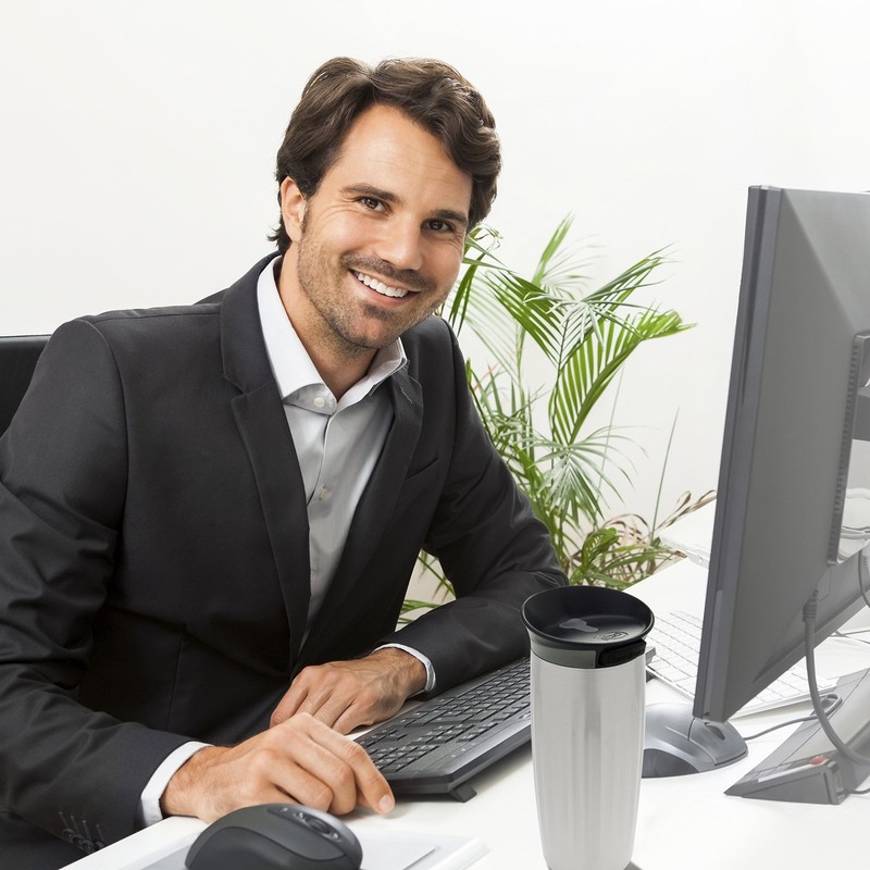 Zak Designs Fluted Stainless Steel Double Wall Vacuum Tumbler with