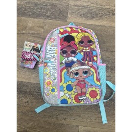 L.O.L. Surprise! Girls Bae Squad 17" Backpack with Laptop Sleeve, LOL Book Bag