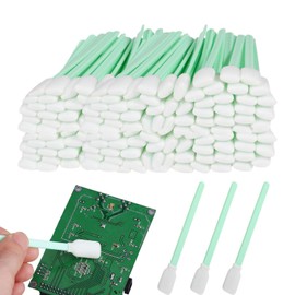Pack of 100 Cleaning Sticks, Cotton Buds, Long, Polyester Sterile with Fabric, Soft Cotton Buds, Large for Camera, Lens, Inkjet Printers (122 x 13.5 mm)