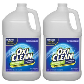 OxiClean Outdoor Multipurpose Concentrated Cleaner - Cleaning Supplies - Cleaning Products - Driveway Cleaner for Concrete - Degreaser for Cement and Brick (2 Gallons), 256 Fl Oz (Pack of 2)