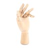 Art Wooden Hand,niCWhite Artist Jointed Articulated Mannequin Wood Hand,Sectioned Opposable