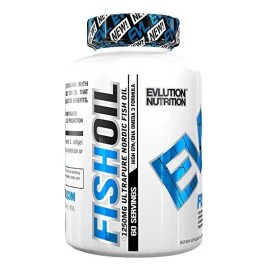 Evlution Pescado Aceite De Nutrición 60 Servir, Burpless, No