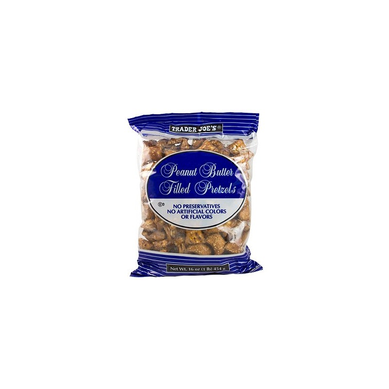 Trader Joe's Peanut Butter Filled Pretzels 1 lb. (Pack of