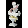 Angel Figurine with Roses and Doves 14 cm White
