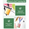 Swooflia 2 Pcs Golf Club Range Chart Card - Women