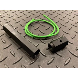 Unbranded Ferrocerium Ferro Rod Cover 6" X 1/2" Round Fire Starter Protector Bushcraft - Black