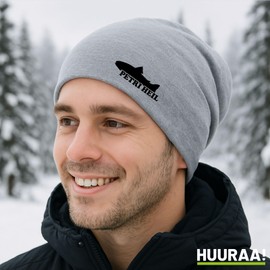Huuraa Beanie Petri Heil Fisherman's Greetings Gift Idea, heather grey, Unit size