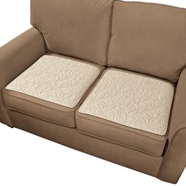 Collections Etc Waterproof Textured Leaf Patterned Seat Covers - Set of 2