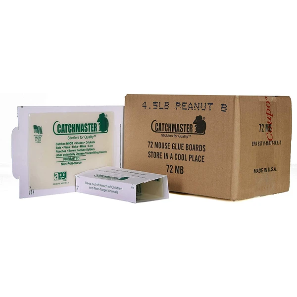 72 Catchmaster Mouse Insect Glue Boards 72mb Mice Roach Spider