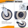 FLKQC 8 Pack 5" Shopping Cart Replacement Wheels Kit, Double