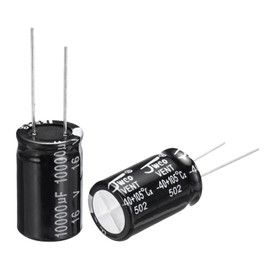 sourcing map 10000uF 16V 16x30mm Electrolytic Capacitor, Radial Leads Aluminum Capacitors for TV, LCD Monitor, VCD, 20Pcs