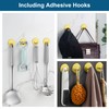 Razor Holder for Shower + Adhesive Wall Hooks, Premium 304