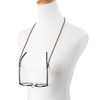 ZooooM ZM-KAWAMEGA Leather Simple Glasses, Sun Glasses, Chain, Glasses, Strap,