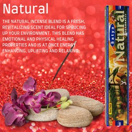 Satya Nag Champa Natural Incense Sticks | x12 pack | with SAMASIA incense sticks holder | Used for Naomatherapy, Spa, Yoga, Weddings, Meditation, Healing, Positivity and Relaxation