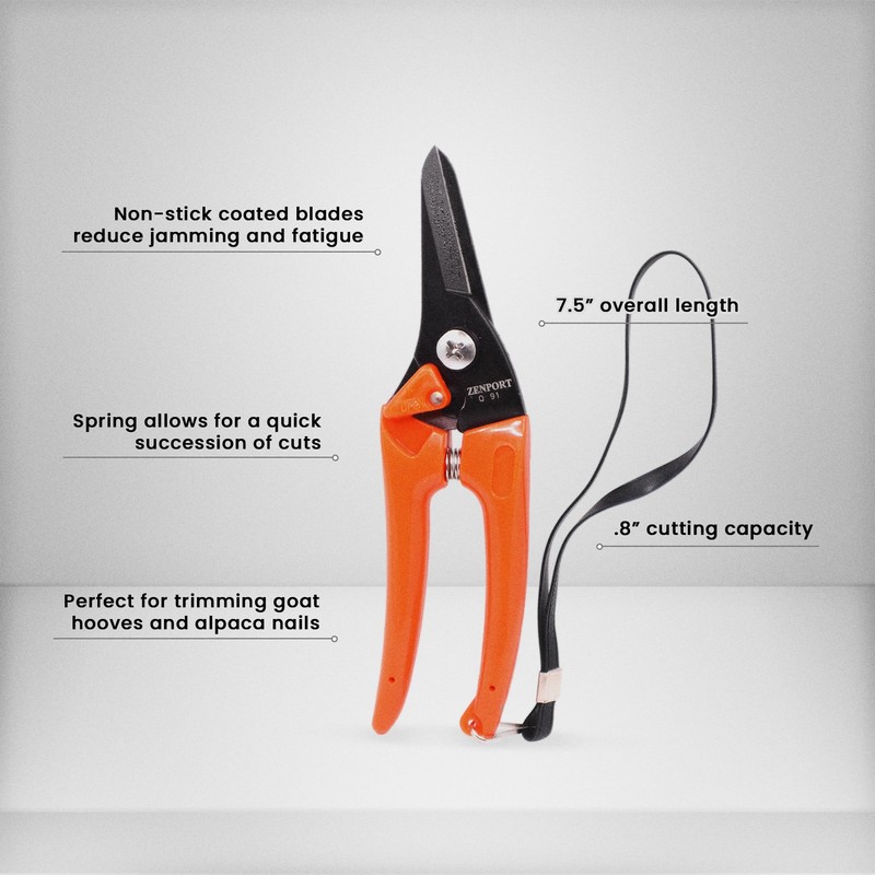 Zenport Q91-3PK Hand Pruner, Orange