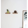 anaan Raft Wall Shelf, Square Floating Shelf, Wood, Small Shelves,