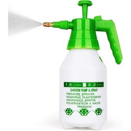 Garden Pump Sprayer,68oz/34oz Hand-held Pressure Sprayer Bottle for Lawn with Safety Value&Adjustable Nozzle, for Watering,Spraying Weeds,Home Cleaning and Car Washing,0.5 Gallon gnome statue pots outdoor backyard clip funny decoration supply - Colour: G