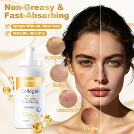 Serovita Firming Collagen Spray, Sera Vita Collagen Lotion for Women,Anti Hydrating Moisturizer Mist Fast-Absorbing Skin for Body,Plumping and Firming Care for Body and Face (2PCS)