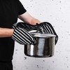 Heat Resistant Cotton Double Oven Traditional Still Modern Stripe Quilted