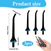 3 PCS Water Flosser Replacement Jet Tips Compatible with Nicwell,