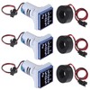 XIITIA 3pcs 3 in 1 60-500V 0-100A AC Digital Ammeter