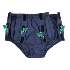 LAROTSUBA Incontinence Underwear,Reusable Washable Underwear,Adult Cloth Diaper,Tear Away Underwear,Magic Stick Post-Operative Underwear for Patients,Elders,Disabled(Blue,XL)