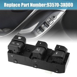 X AUTOHAUX Master Power Door Window Switch for Hyundai Elantra 2011 2012 2013 2014 2015 93570-3X000 Left Driver Side