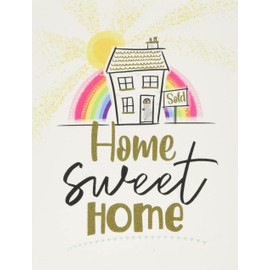 Modern New Home Sweet Home Card Congratulations - 8 x 6 inches - Piccadilly Greetings