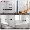 16 Inch Angled Shower Grab Bar, Munzong Anti Slip Black