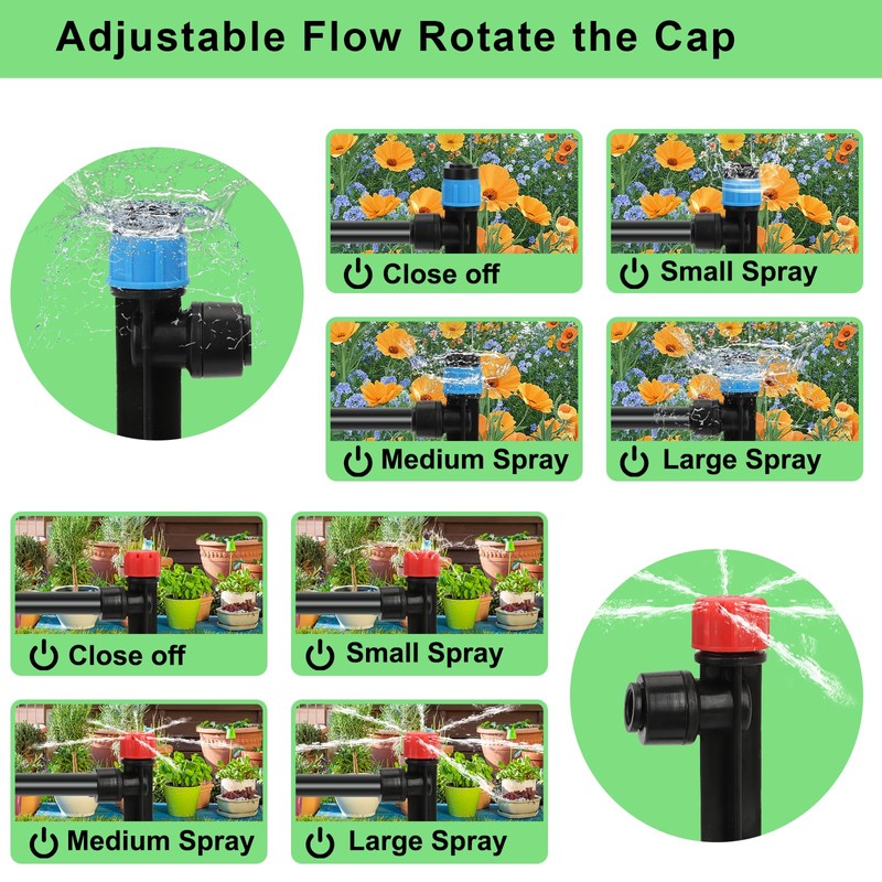 Drip Irrigation System Kit – 2025 New Quick-Connect Automatic Watering