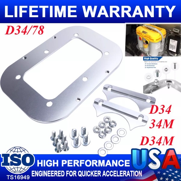 Carbole For Optima Battery 34/78 Billet Sliver Battery Relocation Tray