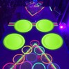 APUXXJUPA Glow in the Dark Neon Birthday Plates, 50 Pcs