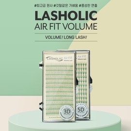 Rashholic Lashholic Air Fit Russian Volume 5 Strand Self Eyelash Extension 5D C Curl 0.7 8mm / 래쉬홀릭 에어핏 러시안볼륨 다섯가닥 셀프 속눈썹연장 5D C컬 0.7 8mm