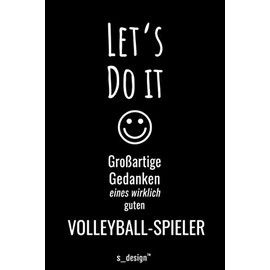Notizbuch für Volleyball-Spieler / Volleyballer: Originelle Geschenk-Idee [120 Seiten liniertes blanko Papier ]