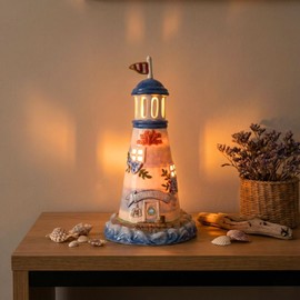 Blue Sky Ceramics Coral Cove Candle House, Multi (19205)