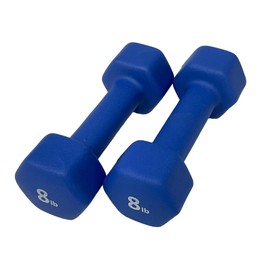 Rainforest Basics Neoprene Coated Dumbbell Hand Weight Set (36-Pounds total -2 Pairs (8-LB, 10-LB))