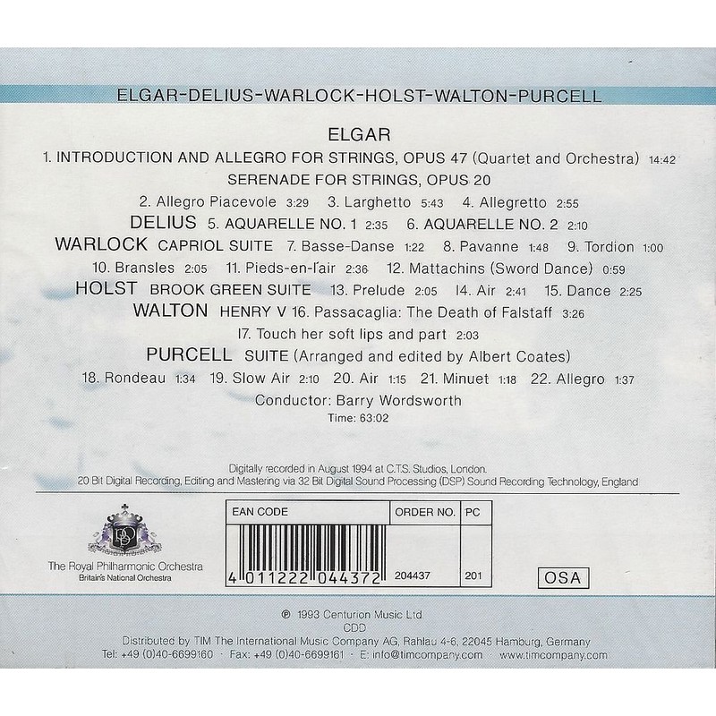 Englische Werke für Streicher