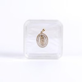 40mm Clear Packaging Box,3D Floating Display Case, Elasticity Membrane Jewelry Storage Box, Coin Display for Exhibiting Medal Ins Jewelry Organizer,Jewelry Travel Case for Women,Jewelry Accessories