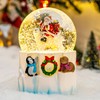 Santa Claus is Coming Snow Globe Music Box Gift, Hand-Painted