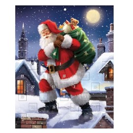 Christmas Advent Calendar - Paper Advent 24 Windows with gifting Envelope - 8463 Santa Design