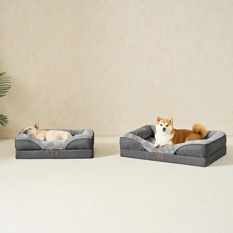 EHEYCIGA Orthopedic Dog Bed for Medium Dog, 30x20x6.5 Inch Memory