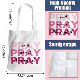 NGZS Inspirational Religious Gifts Tote Bag for Women Sister Boss Employee Positive Bible Verse Beach Bag Christian Gifts for Women Reusable Shopping Grocery Bags for Christmas Retirement Birthday
