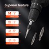 UYECOVE 14PCS Spiral Screw Extractor Set with Tungsten Carbide Tip