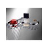 SANLIV Chrome Corner Shower Caddy, Corner Soap Dish, Solid Brass