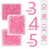 qiipii Dark Pink AB Resin Rhinestones for Crafting 3mm 4mm
