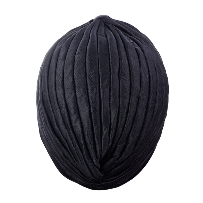 NYFASHION101 Women's One Size Classic Turban Headband MK5016-Black
