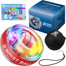 JIN BD Wrist Trainer Ball Auto-Start Gyroscopic Forearm Exerciser Gyro Ball for Strengthen Arms, Fingers, Grip and Muscles