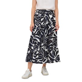 Cecil Women's Maxi Skirt with Flounces, Urban Dark Blue, M