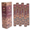 HEM Incienso Hexagonal De Café C/6 Tubos C/20 Varitas C/u
