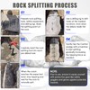 NATGAI 8 PCS 5/8 Inch Rock Splitting Wedges and 1PC